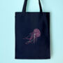 Jellyfish Tote Bag Embroidery Kit, thumbnail 1 of 5