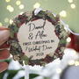 Wooden New Home Wreath Christmas Tree Decoration, thumbnail 8 of 9