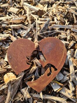 Horse Pet Memorial Rust Metal Love Heart Plaque, 9 of 10