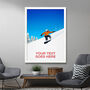 Personalised Snowboard Art Print, thumbnail 3 of 7