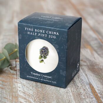 Hydrangea Half Pint Fine Bone China Jug In Gift Box, 3 of 3