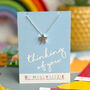 Personalised Star Necklace Thinking Of You, thumbnail 1 of 10