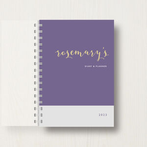 Personalised 2024 Diary With Name In Script By Designed ...