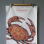 Crab Tea Towel | 100% Cotton | Made In England, thumbnail 1 of 8