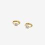 Shikaku Stone Huggie Hoop Earrings, thumbnail 3 of 5