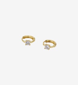 Shikaku Stone Huggie Hoop Earrings, 3 of 5