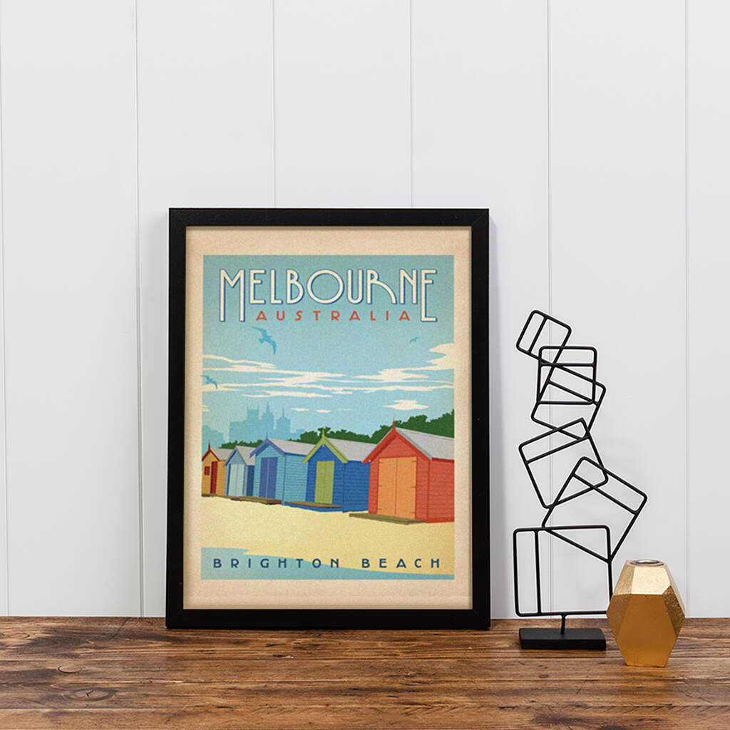 melbourne australia travel print by i heart travel art