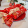 Red Gold Trees Reusable Pullable Christmas Crackers, thumbnail 3 of 9