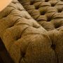 Bretby Two Seater Sofa Leather And Thorn Tweed, thumbnail 4 of 6