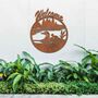 Rusty Duck In Water Garden Decor Welcome Sign, thumbnail 1 of 11