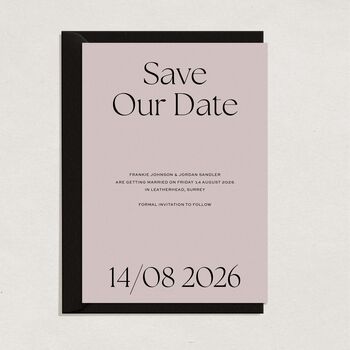 Fleur Wedding Save The Date — Printed, 3 of 6