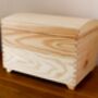 Wooden Storage Box With Lid 35cm X25cm X25cm, thumbnail 5 of 5