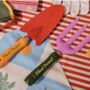 Cute Colour Block Garden Tool Set, thumbnail 1 of 4