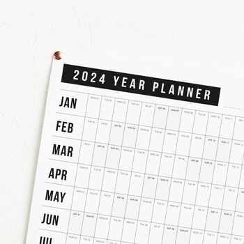 2024 Block Year Planner Calendar, 2 of 3