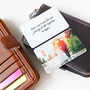 Personalised Wallet Or Purse Double Sided Photo Cards, thumbnail 1 of 4