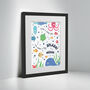 Personalised Under The Sea Children’s Nursery Framed Print, thumbnail 1 of 10