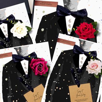 Scented Fathers Day Gift Boxed Tux Card, 8 of 9