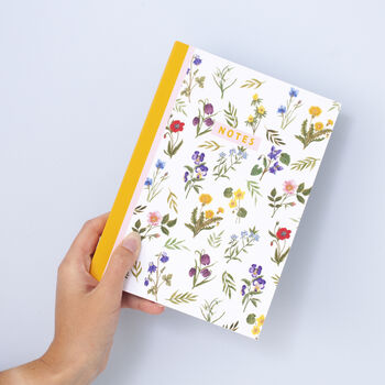 A5 Wild Flower Print Journal 100 Page Notebook, 10 of 10
