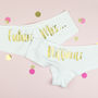 Personalised 'Future Mrs' Contemporary Hen Knickers, thumbnail 1 of 9