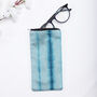 100% Silk Glasses Case Tie And Dye Blue, thumbnail 2 of 2