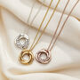 Personalised 9ct Gold Mini Russian Ring Necklace, thumbnail 4 of 9