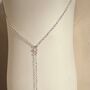 Open Heart Silver Lariat With Love Stone, thumbnail 4 of 6
