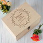 Personalised New Baby Large Wooden Memory Box, thumbnail 3 of 4