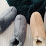 Miko Grey Luxury Sheepskin Slippers Boots, thumbnail 7 of 7