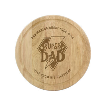 Personalised Super Dad Chopping Board, 4 of 4