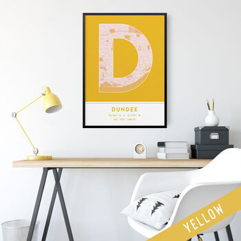 Dundee City Map Wall Art Print, 7 of 9