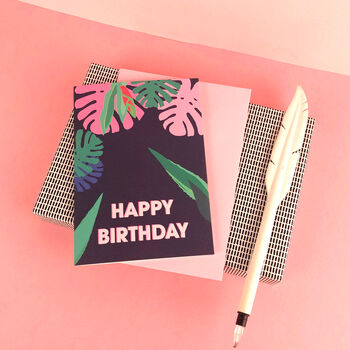 Tropical Happy Birthday Card, 2 of 3