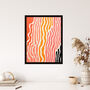 The Sand After The Sea Abstract One Warm Wall Art Print, thumbnail 4 of 6