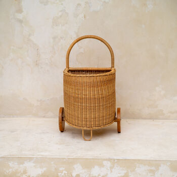 Freebird Rattan Wheeled Basket, 7 of 8
