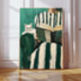 Female Book Cat Portrait Art Print, thumbnail 1 of 4
