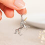 Personalised Sterling Silver And Gold Unicorn Pendant Necklace, thumbnail 2 of 12