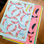 Personalised Kitchen Tea Towel African Inspired Print, thumbnail 1 of 9