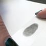 Inked Round Monogram Fingerprint Cufflinks, thumbnail 10 of 12