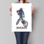 Personalised Bmx Sketch Style Poster, thumbnail 1 of 5