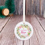 Floral Baptism Ceramic Ornament Gift For Girl, thumbnail 6 of 7