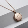 Personalised Small Round Locket Necklace, thumbnail 3 of 9