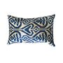 Blue Velvet Decorative Cushion, thumbnail 1 of 4