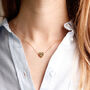 Wildflower Heart Necklace – Gold, thumbnail 2 of 9