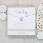 Personalied Name Cz Flower Girl Necklace, Special Day, thumbnail 1 of 3