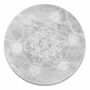 Sacred Geometry Selenite Charging Plate | 18cm, thumbnail 1 of 3