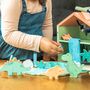 Personalised Childs Wooden Dinosaur Play Set, thumbnail 3 of 9