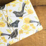 Blackbirds And Buttercups Luxury Wrapping Paper Pack, thumbnail 1 of 6