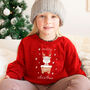 Merry Christmas Jumper Sweatshirt For Adult Child, thumbnail 5 of 6