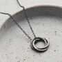 Personalised Men’s Textured Russian Rings Necklace, thumbnail 1 of 6