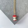 Enamel Apple Core Necklace – ‘To The Core’, thumbnail 5 of 5