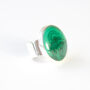 Large Silver Malachite Ring 'Transformation', thumbnail 5 of 8